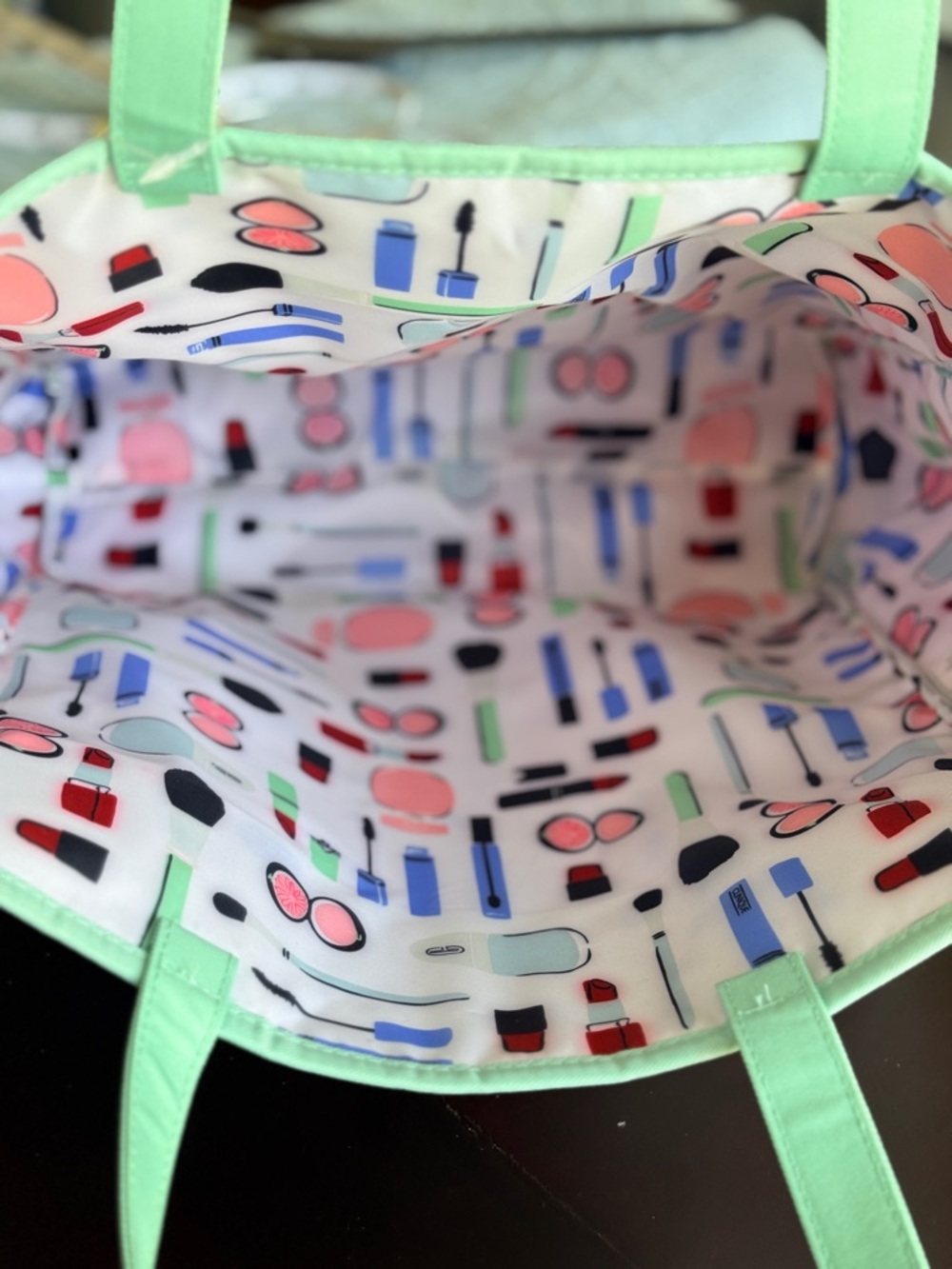 Kate Spade New York NWT + Clinique Lipstick Tote Bag Limited Edition Collab cute - Picture 6 of 10